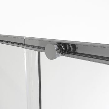 Душевая дверь Niagara Nova 100 NG-64-10A профиль Хром стекло прозрачное — фото 7, Раздвижные душевые двери