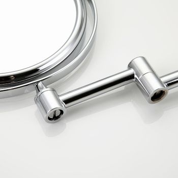 Косметическое зеркало Frap F6108 с увеличением Хром — фото 6, Косметические зеркала