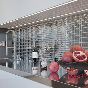 Керамическая мозаика StarMosaic Metal Silver Glossy CIO917JY 30.25x30.25 см — фото 3, Мозаика