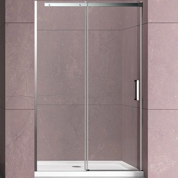 Душевая дверь Vincea Dice 110 VDS-4D110CL профиль Хром стекло прозрачное — фото 1, Раздвижные душевые двери