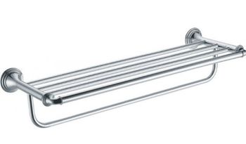 Полка для полотенец Fixsen Best FX-71615 Хром — фото 1, Полки для полотенец