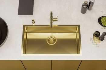 Дозатор для моющего средства Alveus Plum Gold 1129081 Золото — фото 2, Дозаторы для кухонных моек