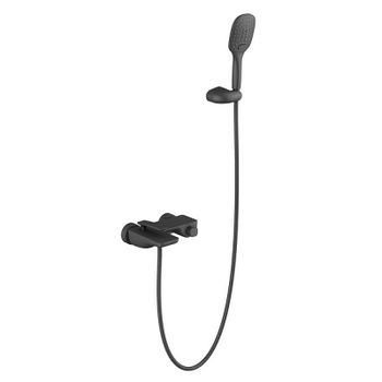 Смеситель для ванны Timo Helmi 4024/03Y Черный — фото 1, Смеситель для ванны