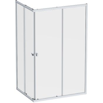Душевой уголок AM.PM Sunny 120х90 W87G-403-12090-MT профиль Хром матовый стекло прозрачное — фото 1, Прямоугольные душевые уголки