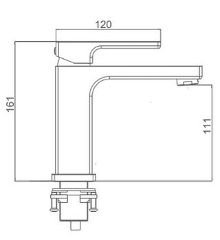 Смеситель для раковины Gappo G17-8 G1017-8 Белый Хром — фото 9, Смесители для раковины