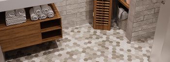 Керамическая мозаика StarMosaic Non-Slip Hexagon Small Lb Mix Antislip. JMT31955 28,2x32,5 см — фото 4, Мозаика