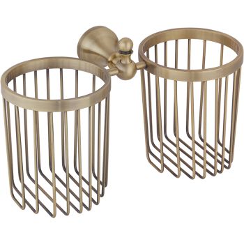 Держатель освежителя воздуха Veragio Gialetta VR.GIL-6454.BR двойной Бронза — фото 1, Держатели освежителя воздуха