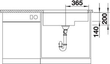 Кухонная мойка Blanco Subline 700-U Level 523542 Белая — фото 14, Кухонные мойки