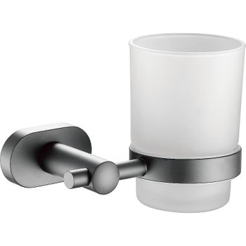 Стакан для зубных щеток Belz B905 B90506 Вороненая сталь — фото 1, Стаканы для зубных щеток