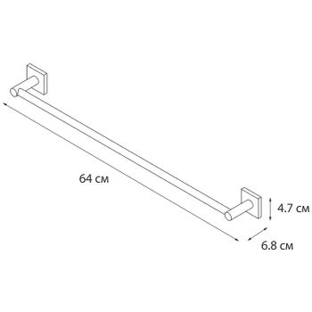 Полотенцедержатель Fixsen Lux Satin FX-16001A Сатин — фото 3, Полотенцедержатели