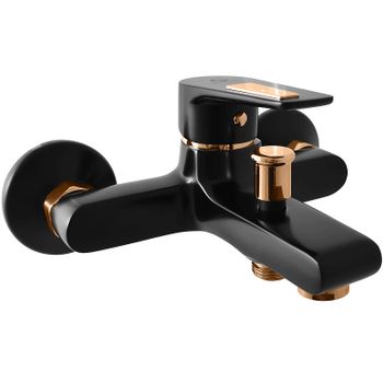 Смеситель для ванны Rav Slezak Colorado CO354.5CMATZ Черный матовый Золото — фото 1, Смеситель для ванны