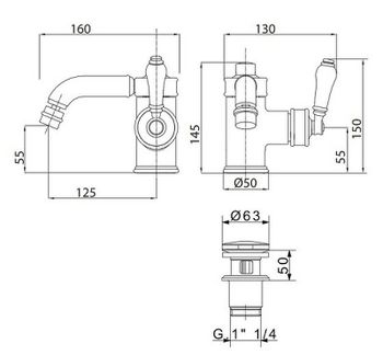 Смеситель для биде Migliore Ermitage 24999 Хром — фото 2, Смесители для биде