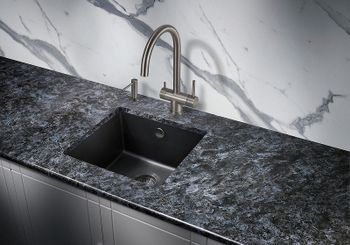 Кухонная мойка Milacio Leon 45 Cuarzo MC.77091 Черная матовая — фото 2, Кухонные мойки