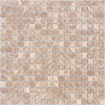 Мозаика Caramelle mosaic Pietrine 4 мм Emperador Light MAT 30,5x30,5 см — фото 1, Мозаика