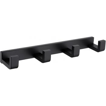 Вешалка для полотенец Abber Westen AA1751B Черная матовая — фото 1, Крючки для полотенец