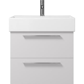 Тумба под раковину Creto Tivoli 60 8-1376W подвесная Белая — фото 1, Тумбы под раковину