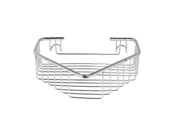 Полка корзина Viko V-751 угловая Хром — фото 2, Полки для ванной и душа