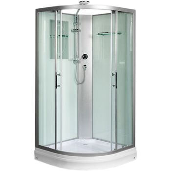 Душевая кабина WeltWasser WW500 Werra 901 90x90 10000003223 профиль Хром стекло прозрачное — фото 1, Душевые кабины