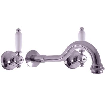 Смеситель для раковины Rav Slezak Morava retro MK531 Хром — фото 1, Смесители для раковины