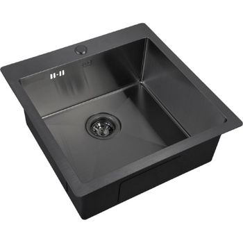 Кухонная мойка ZorG Grafit PVD 5151 GRAFIT Графит — фото 1, Кухонные мойки