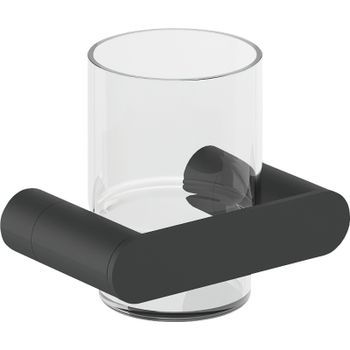 Стакан для зубных щеток Nofer Verona 16881.N Черный матовый — фото 1, Стаканы для зубных щеток