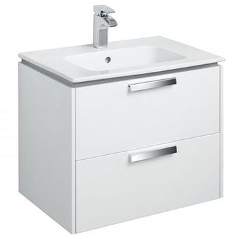 Тумба под раковину Roca Lago 60 857295806 подвесная Белый глянец — фото 1, Тумбы под раковину