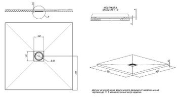 Душевой поддон из искусственного камня Allen Brau Priority 90x90 8.31002-AM Антрацит — фото 7, Душевые поддоны из искусственного камня