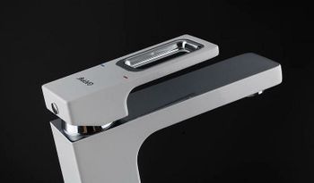 Смеситель для раковины Gappo G17-8 G1017-8 Белый Хром — фото 4, Смесители для раковины