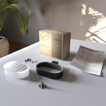 Мыльница Altasan Лотос ЛТ30ЧМ Черная матовая — фото 4, Мыльницы