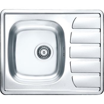 Кухонная мойка Alveus Zoom 10 NAT-90 615x500 1098940 Натуральная сталь — фото 1, Кухонные мойки