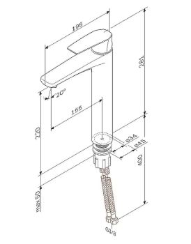 Смеситель для раковины AM.PM Gem F90A92022 Черный матовый — фото 17, Смесители для раковины