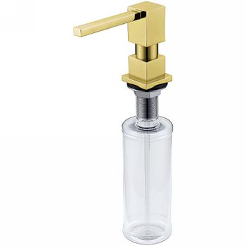 Дозатор для моющего средства Alveus Kork Gold 1129079 Золото — фото 1, Дозаторы для кухонных моек