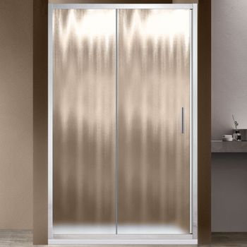 Душевая дверь Vincea Garda 130 VDS-1G130CH профиль Хром стекло шиншилла — фото 1, Раздвижные душевые двери