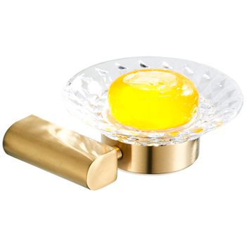 Мыльница CeramaLux Florenzia 63104 Золото матовое — фото 1, Мыльницы