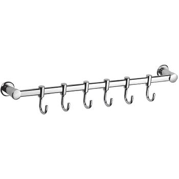 Вешалка для полотенец Haiba HB205-6 Хром — фото 1, Крючки для полотенец