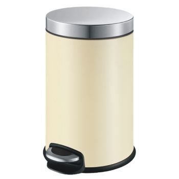 Ведро для мусора WeltWasser Erfie BG 8L педальное 10000001971 Бежевое — фото 1, Мусорные ведра