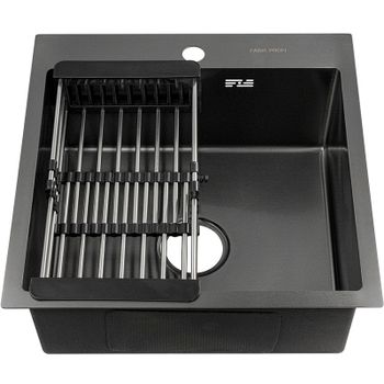 Кухонная мойка Fabia 50х50 50503G Графит — фото 1, Кухонные мойки