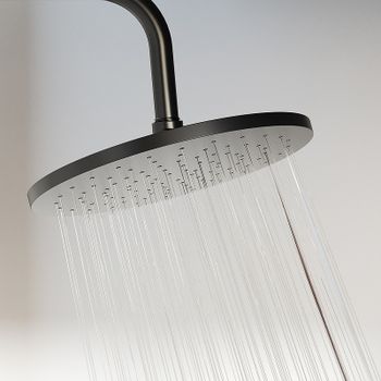 Душевая система Damixa Jupiter 977710300 Черная матовая — фото 4, Душевые стойки