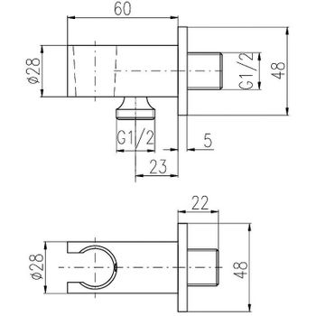 Шланговое подключение Rav Slezak MD0750Z Золото — фото 3, Шланговые подключения