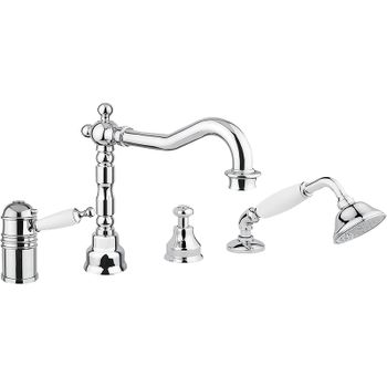 Смеситель на борт ванны Migliore Oxford 19127 с термостатом Хром — фото 1, Смесители на борт ванны