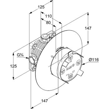 Душевая система Kludi Ameo 416720575 Хром — фото 10, Встраиваемые душевые комплекты