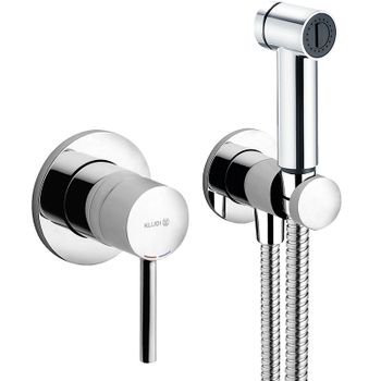 Гигиенический душ со смесителем Kludi Bozz 389980576 Хром — фото 1, Гигиенические души