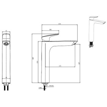 Смеситель для раковины Aquatek Вега AQ1004CR Хром — фото 2, Смесители для раковины