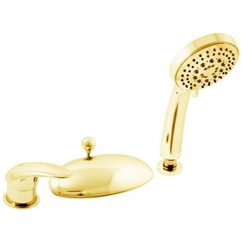 Смеситель на борт ванны Rav Slezak Dunaj D470.5YZ Золото — фото 1, Смесители на борт ванны