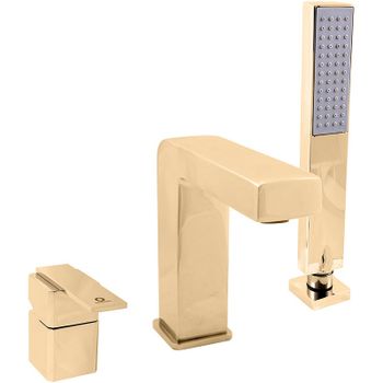 Смеситель на борт ванны Rav Slezak Loira LR565.5YZ Золото — фото 1, Смесители на борт ванны