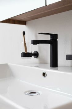 Смеситель для раковины Aquanet Passion AF300-10B 243293 Черный — фото 3, Смесители для раковины