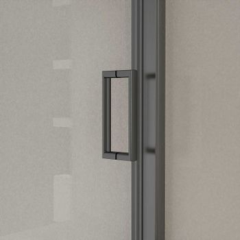 Душевая дверь Vincea City 120 VDS-5CT120CLGM профиль Вороненая сталь стекло прозрачное — фото 4, Раздвижные душевые двери