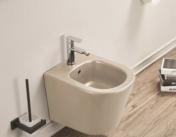 Биде CeramaLux 5330MC подвесное Капучино — фото 2, Биде подвесные