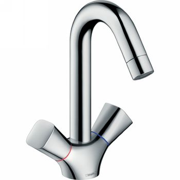 Смеситель для раковины Hansgrohe Logis 71221000 Хром — фото 1, Смесители для раковины