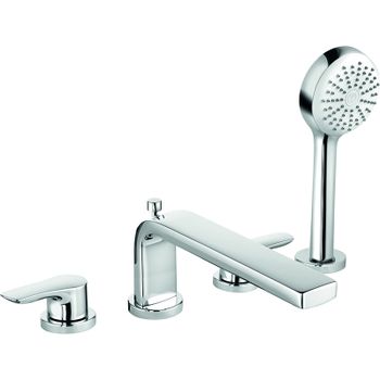 Смеситель на борт ванны Kludi Pure Solid 344230575 Хром — фото 1, Смесители на борт ванны